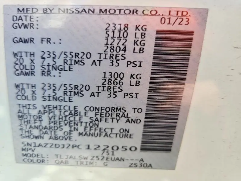 2023 NISSAN MURANO PLATINUM  