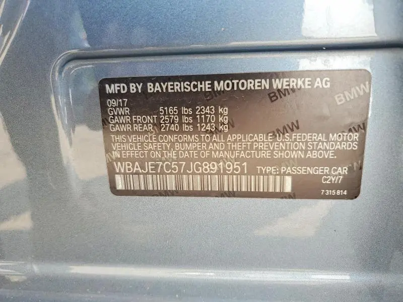 2018 BMW 540 XI  
