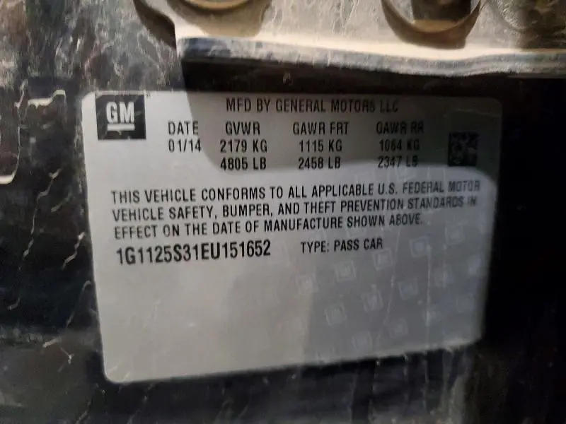 2014 CHEVROLET IMPALA LT  