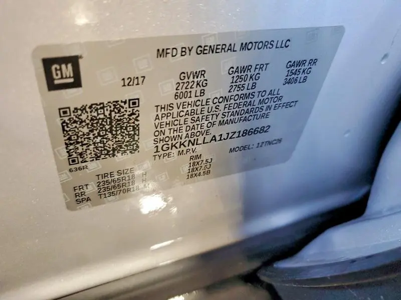 2018 GMC ACADIA SLE  