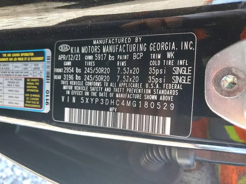 2021 KIA TELLURIDE EX  
