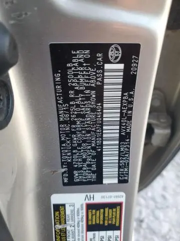 2015 TOYOTA AVALON HYBRID  