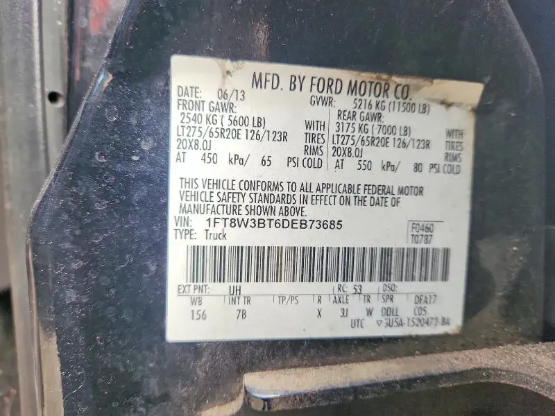 2013 FORD F350 SUPER DUTY  