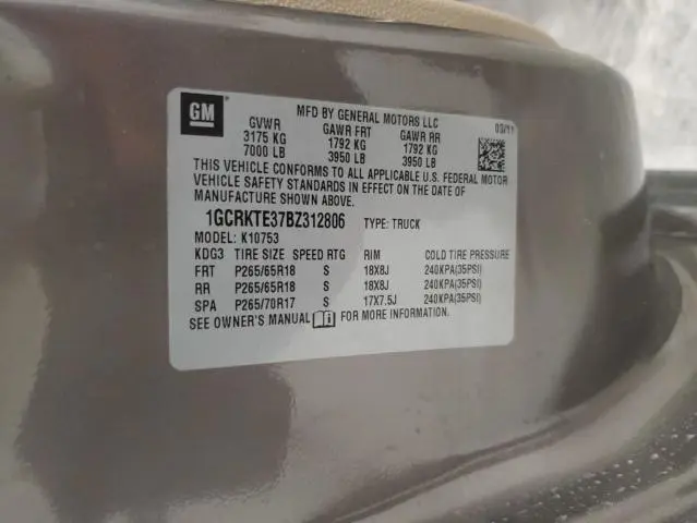 2011 CHEVROLET SILVERADO K1500 LTZ  