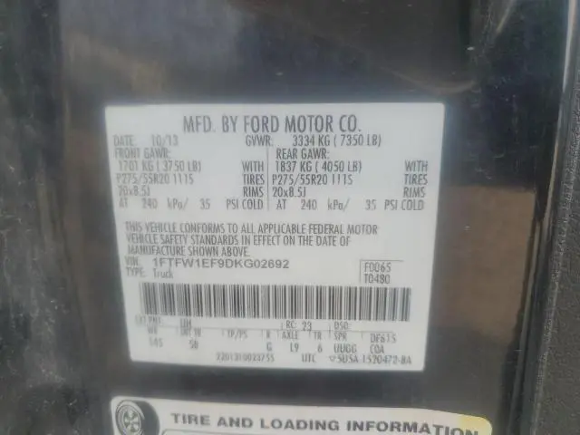 2013 FORD F150 SUPERCREW  