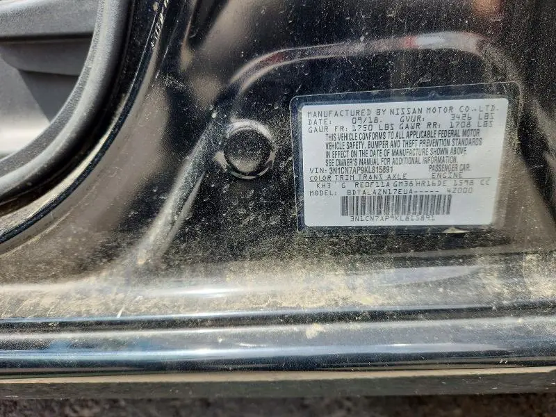 2019 NISSAN VERSA S PLUS  