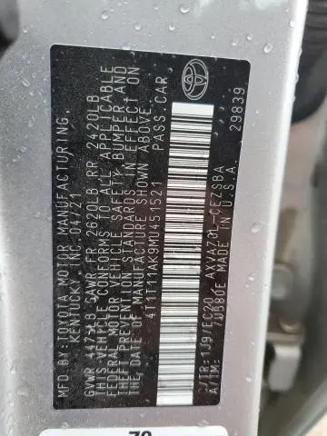 2021 TOYOTA CAMRY SE  
