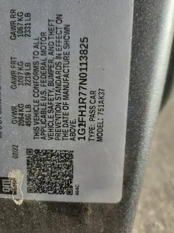 2022 CHEVROLET CAMARO SS  