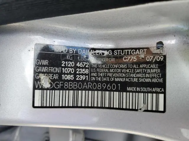 2010 MERCEDES-BENZ C 300 4MATIC  