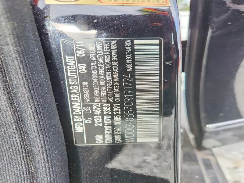 2012 MERCEDES-BENZ C 300 4MATIC  