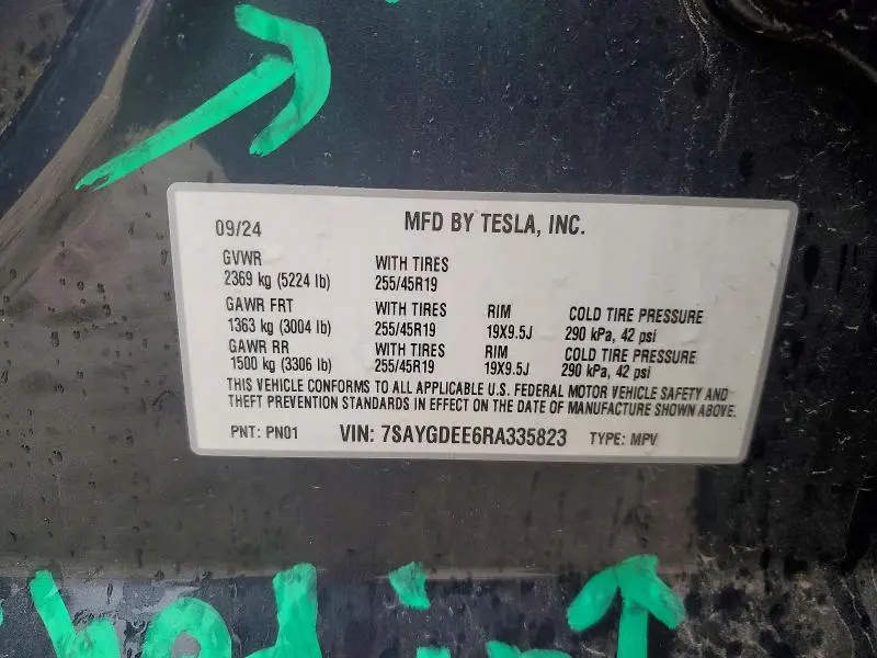 2024 TESLA MODEL Y   
