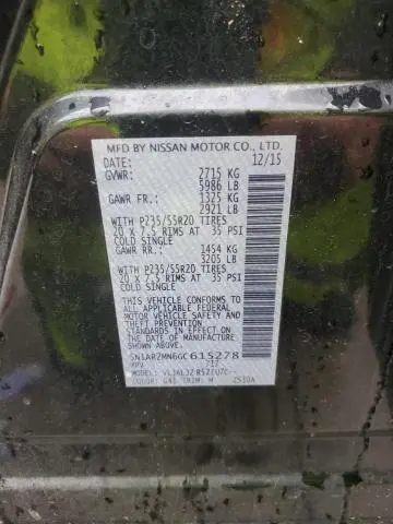 2016 NISSAN PATHFINDER S  