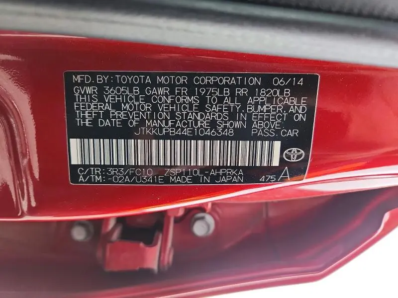 2014 SCION XD BASE  