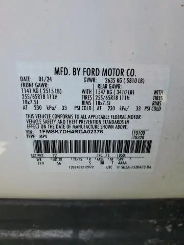 2024 FORD EXPLORER XLT  