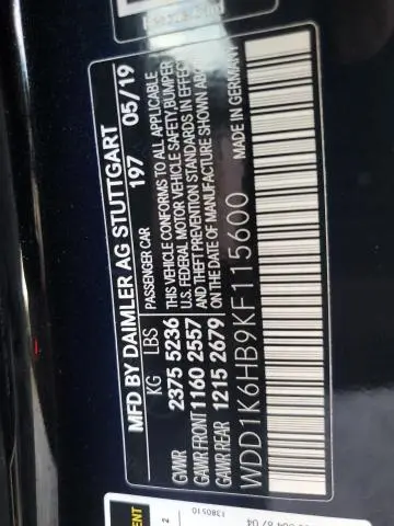 2019 MERCEDES-BENZ E 450  