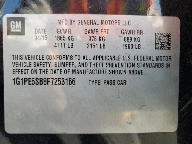 2015 CHEVROLET CRUZE LT  