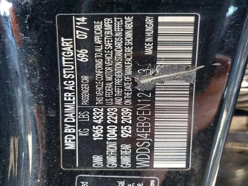 2014 MERCEDES-BENZ CLA 250  