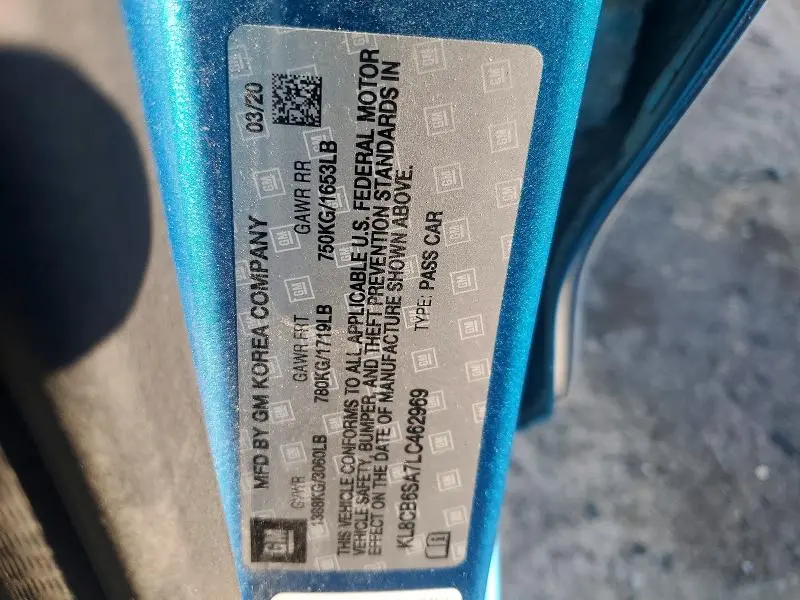 2020 CHEVROLET SPARK LS  
