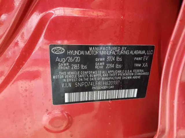 2020 HYUNDAI ELANTRA SE  