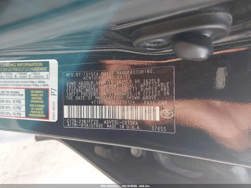 2014 TOYOTA CAMRY SE