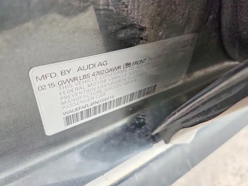 2015 AUDI A4 PREMIUM PLUS  