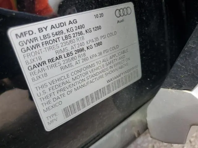 2021 AUDI Q5 PREMIUM