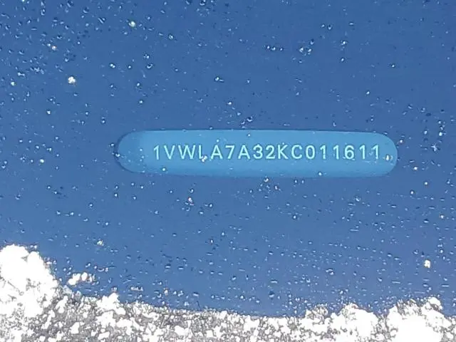 2019 VOLKSWAGEN PASSAT WOLFSBURG  