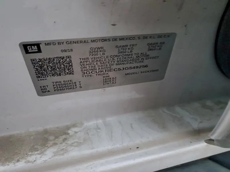 2018 CHEVROLET SILVERADO K1500 LT  