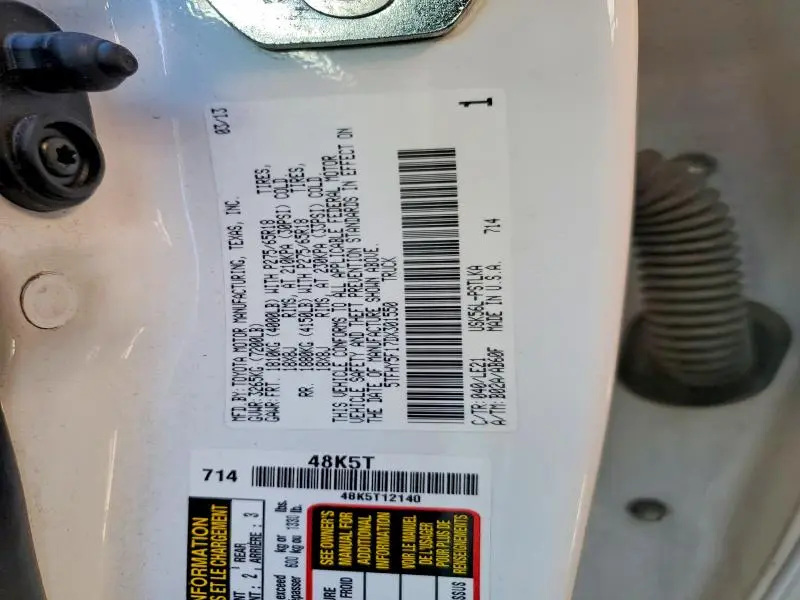 2013 TOYOTA TUNDRA LIMITED  