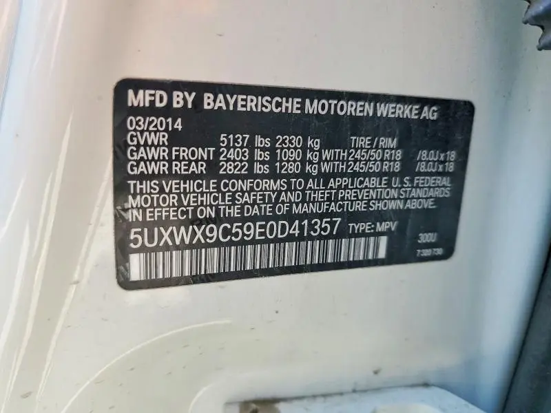 2014 BMW X3 XDRIVE28I  