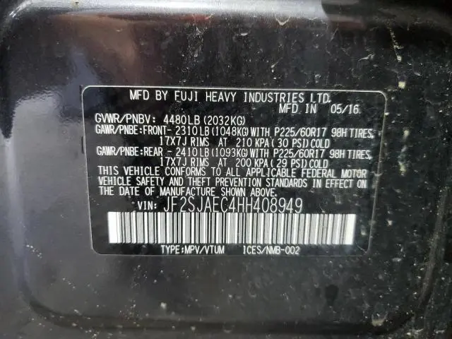 2017 SUBARU FORESTER 2.5I PREMIUM  