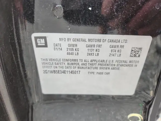 2014 CHEVROLET IMPALA LIMITED LT  