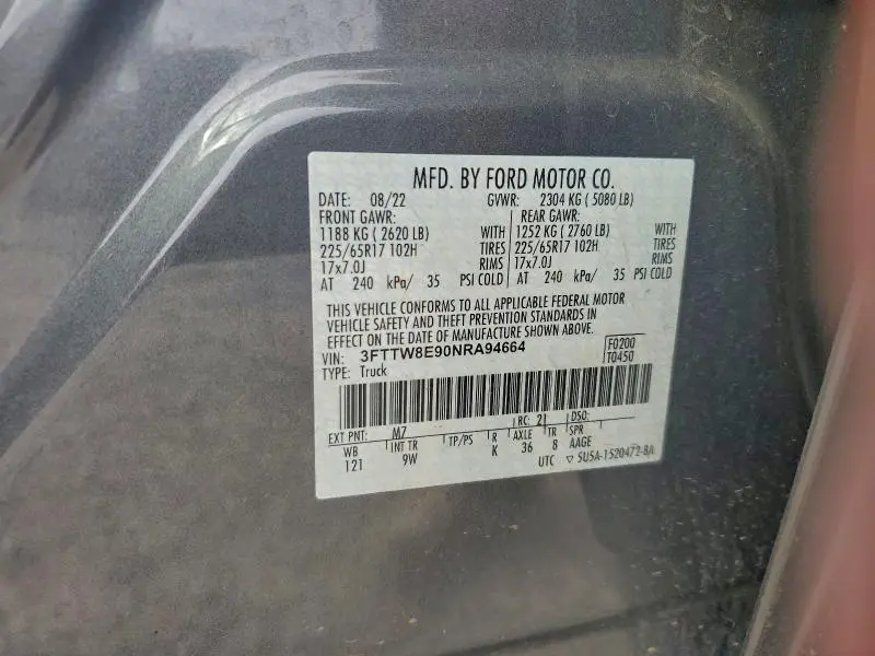 2022 FORD MAVERICK XL  