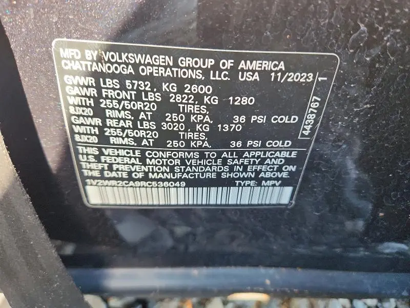 2024 VOLKSWAGEN ATLAS SE  
