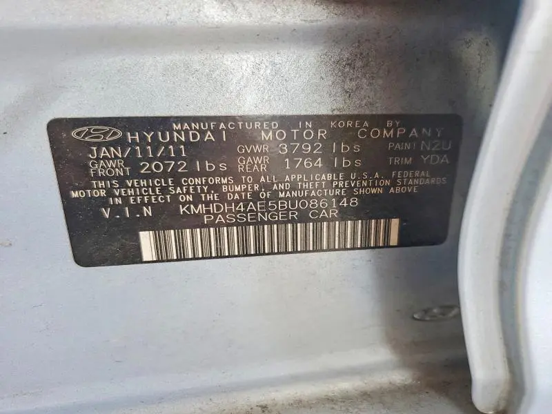 2011 HYUNDAI ELANTRA GLS  