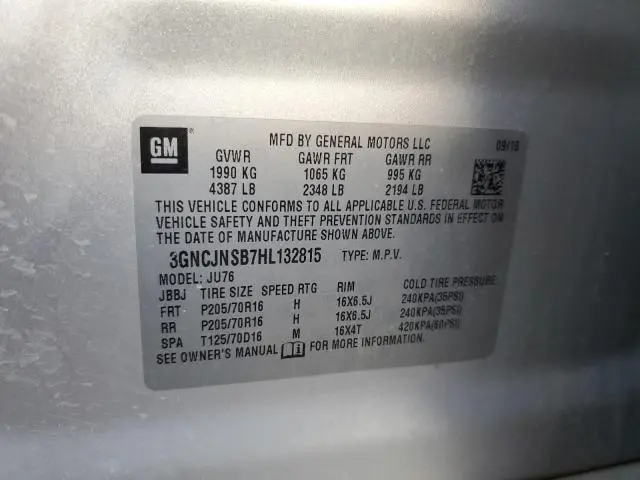 2017 CHEVROLET TRAX LS  