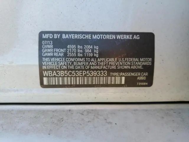2014 BMW 328 XI SULEV