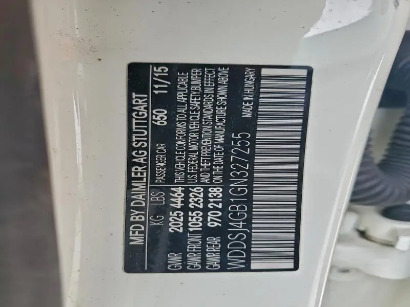 2016 MERCEDES-BENZ CLA 250 4MATIC  