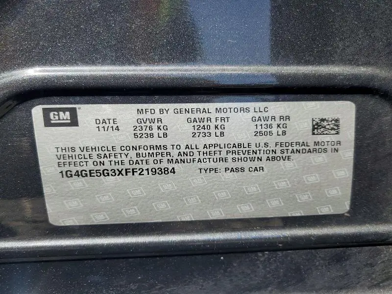 2015 BUICK LACROSSE PREMIUM  