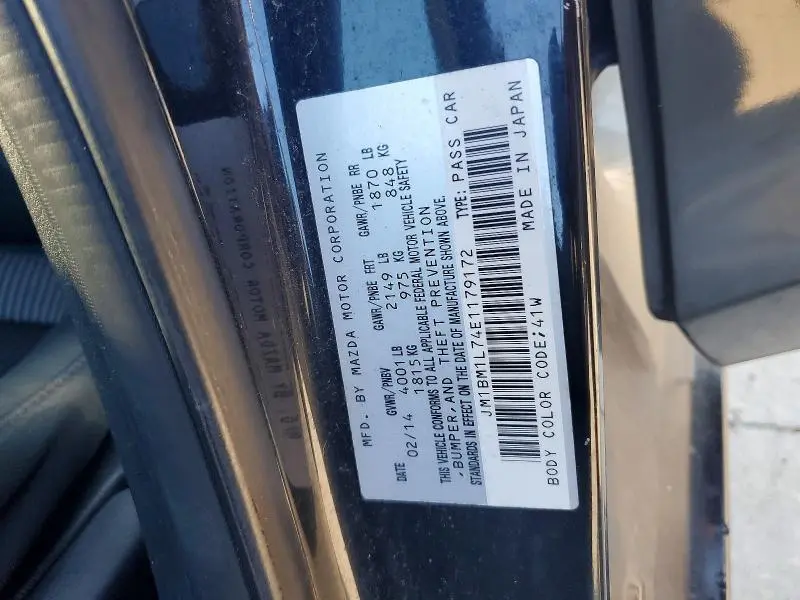 2014 MAZDA 3 TOURING  