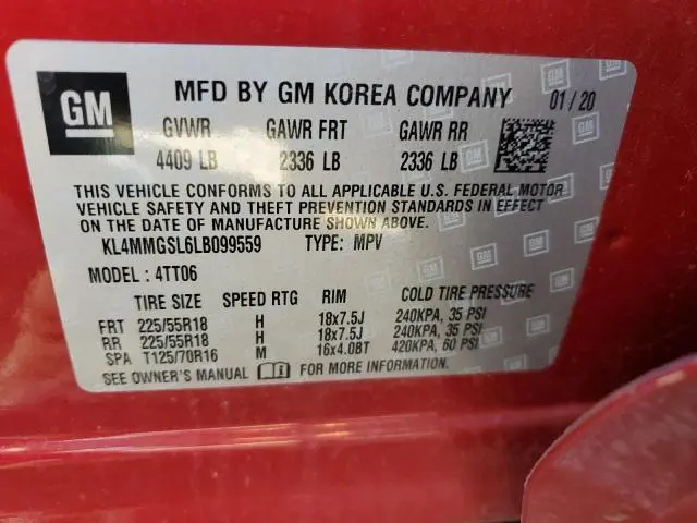 2020 BUICK ENCORE GX ESSENCE  