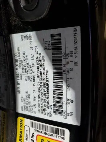 2021 FORD BRONCO SPORT BIG BEND  