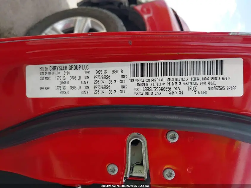 2014 RAM 1500 BIG HORN