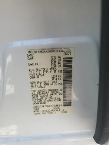 2022 NISSAN FRONTIER S  