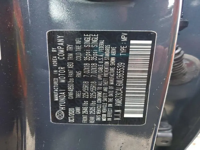 2021 HYUNDAI TUCSON SEL  