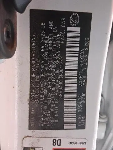 2022 LEXUS ES 300H BASE  