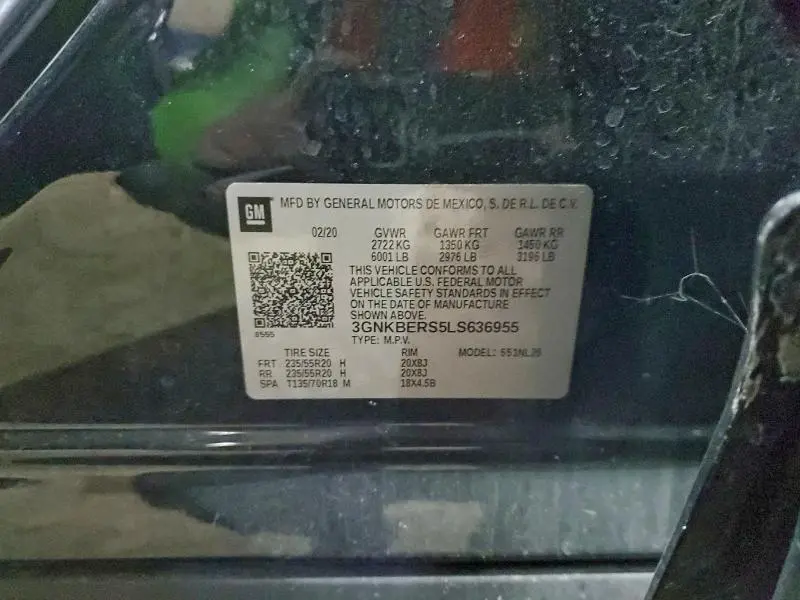 2020 CHEVROLET BLAZER RS  