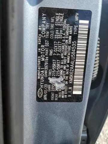 2020 HYUNDAI KONA SEL PLUS