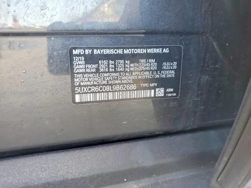 2020 BMW X5 XDRIVE40I  