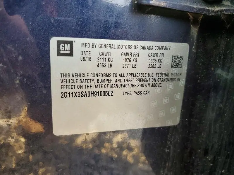 2017 CHEVROLET IMPALA LS  